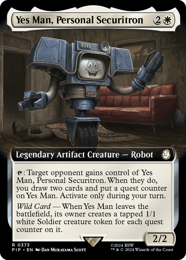 Yes Man, Personal Securitron (Extended Art) [Fallout] [Foil]