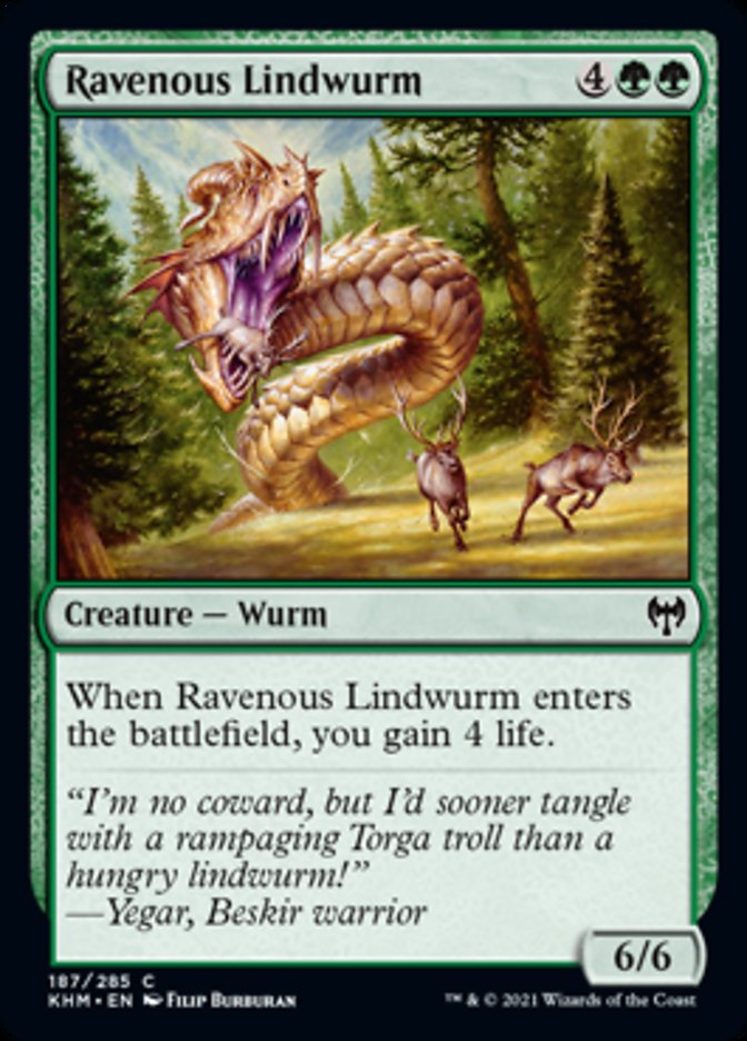 Ravenous Lindwurm [Kaldheim] [Foil]