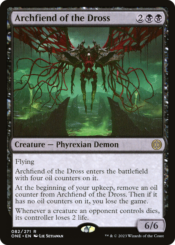 Archfiend of the Dross [Phyrexia: All Will Be One] [Foil]