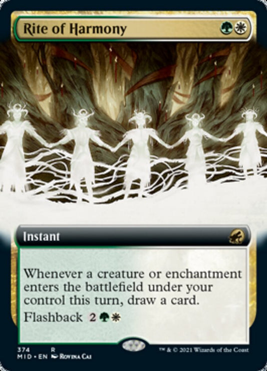 Rite of Harmony (Extended Art) [Innistrad: Midnight Hunt] [Foil]