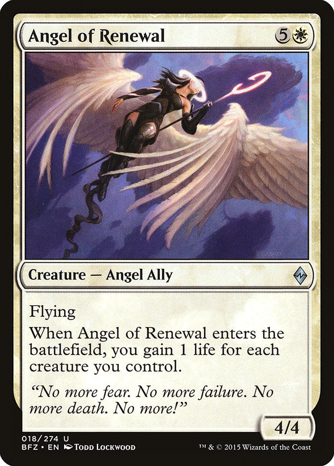 Angel of Renewal [Battle for Zendikar] [Foil]