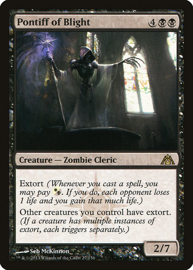 Pontiff of Blight [Dragon's Maze] [Foil]