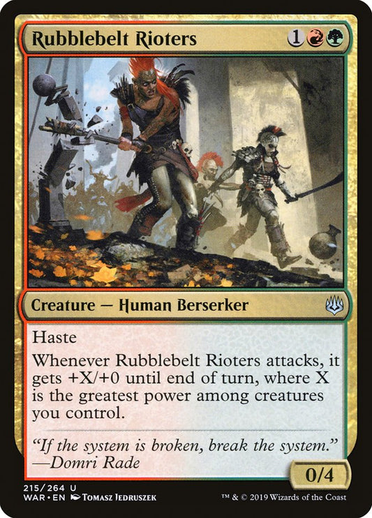 Rubblebelt Rioters [War of the Spark] [Foil]