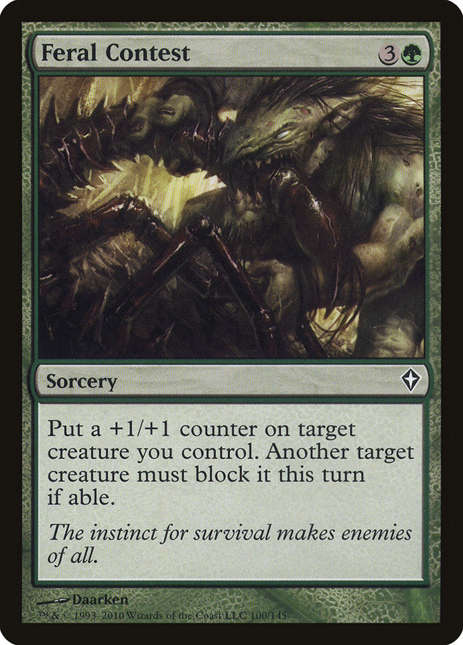 Feral Contest [Worldwake] [Foil]
