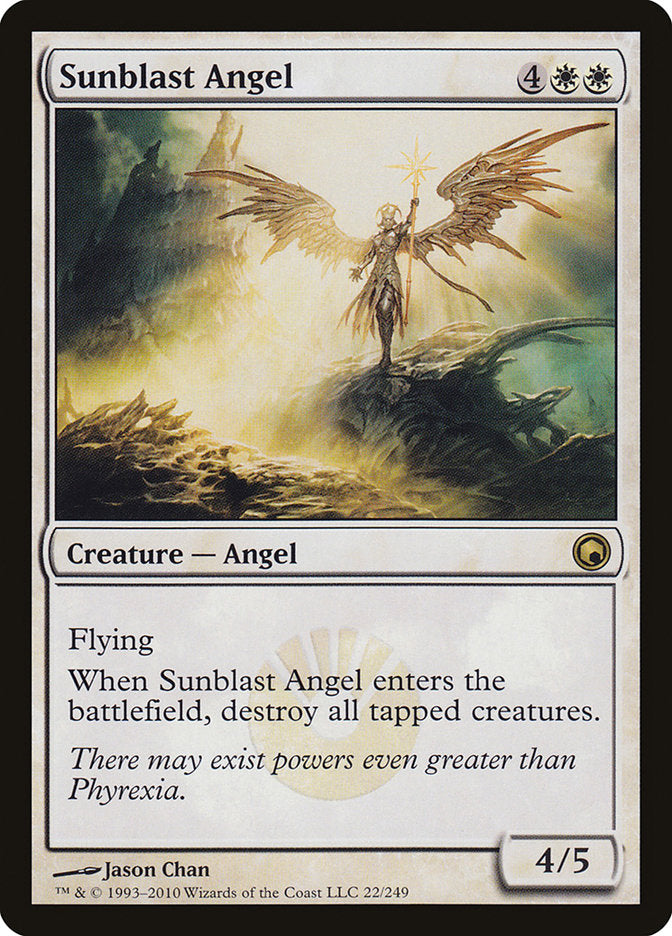 Sunblast Angel [Scars of Mirrodin] [Foil]