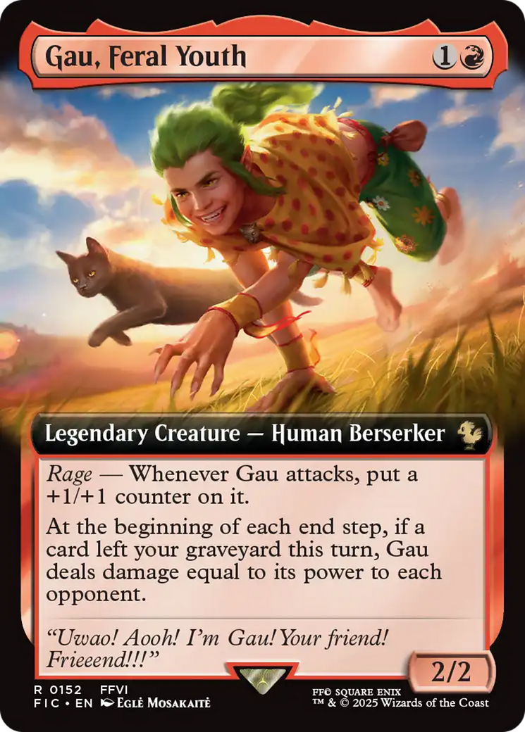 Gau, Feral Youth (Extended Art) [FINAL FANTASY Commander] [Foil]