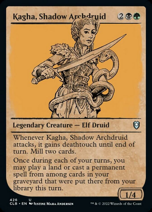 Kagha, Shadow Archdruid (Showcase) [Commander Legends: Battle for Baldur's Gate] [Foil]