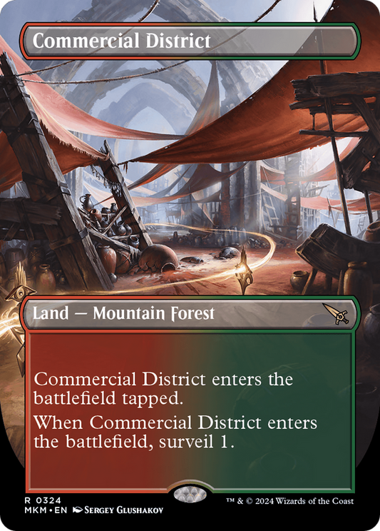 Commercial District (Borderless) [Murders at Karlov Manor] [Foil]