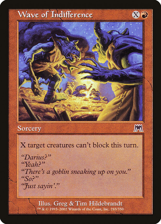 Wave of Indifference [Onslaught] [Foil]