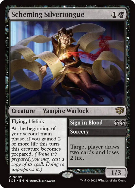 Scheming Silvertongue [Secrets of Strixhaven] [Foil]