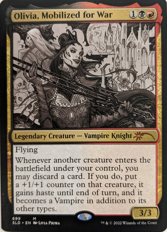 Olivia, Mobilized for War (Sketch) [Secret Lair Drop Promos] [Foil]