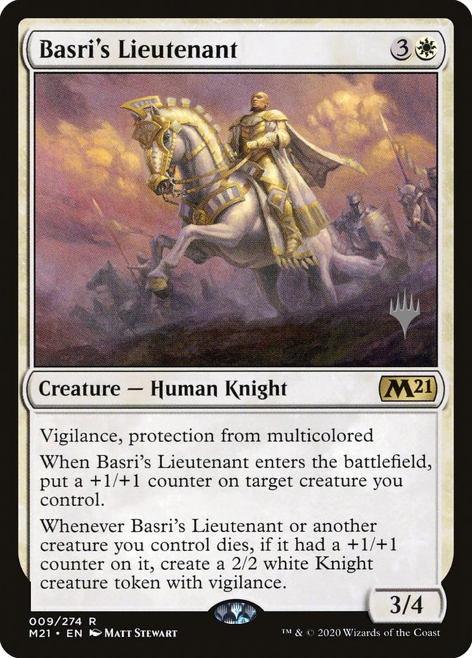 Basri's Lieutenant (Promo Pack) [Core Set 2021 Promos] [Foil]