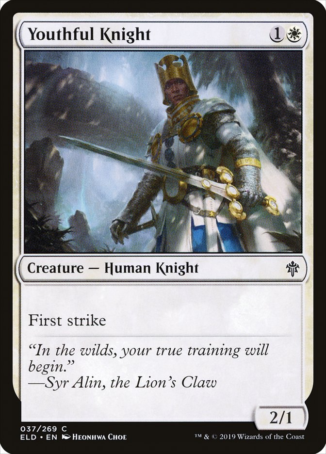 Youthful Knight [Throne of Eldraine] [Foil]