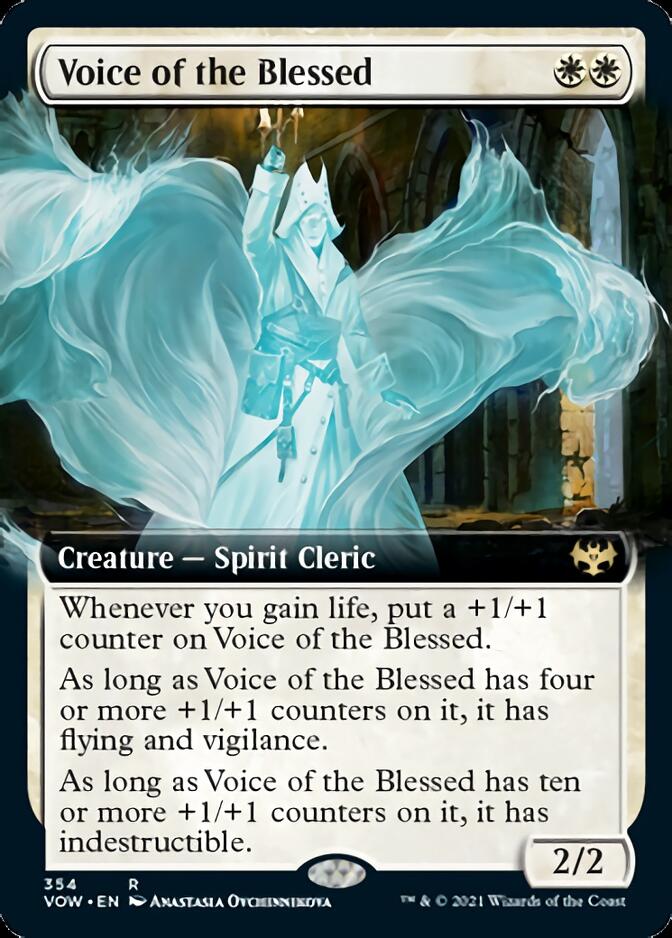 Voice of the Blessed (Extended Art) [Innistrad: Crimson Vow] [Foil]