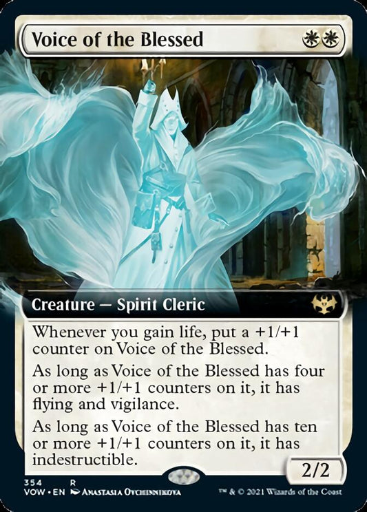 Voice of the Blessed (Extended Art) [Innistrad: Crimson Vow] [Foil]