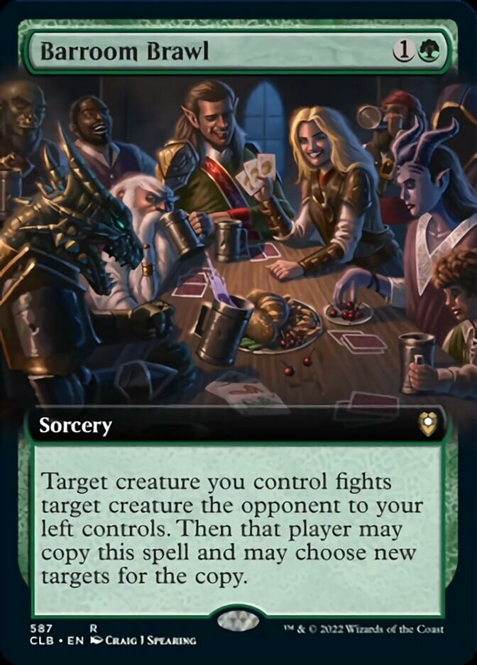 Barroom Brawl (Extended Art) [Commander Legends: Battle for Baldur's Gate] [Foil]