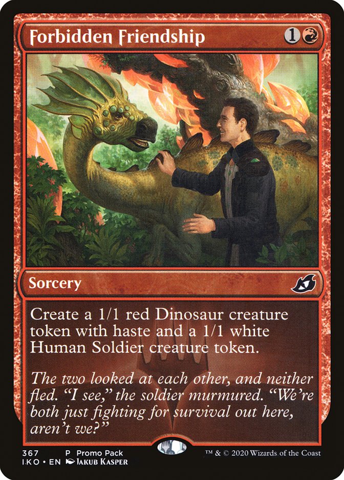 Forbidden Friendship (Promo Pack) [Ikoria: Lair of Behemoths Promos] [Foil]