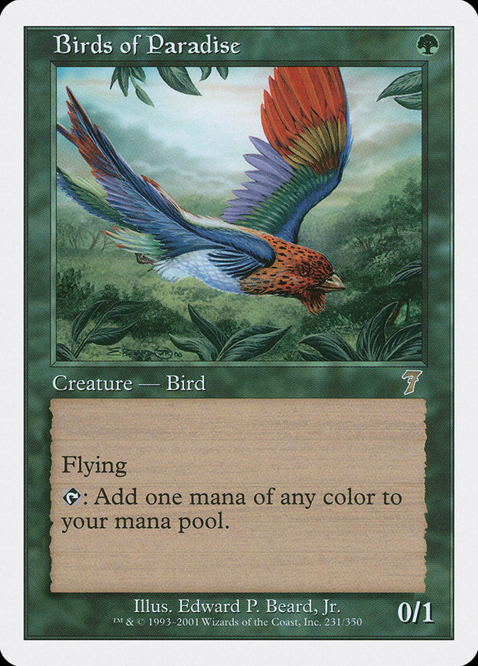 Birds of Paradise [Seventh Edition] [Foil]