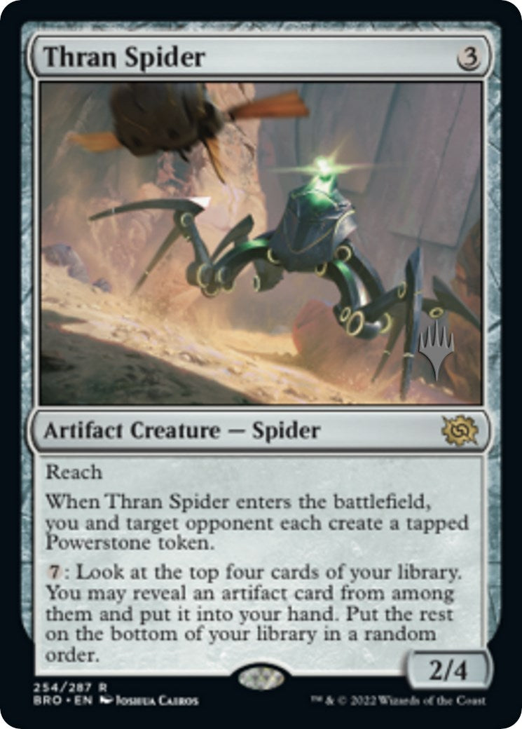 Thran Spider (Promo Pack) [The Brothers' War Promos] [Foil]