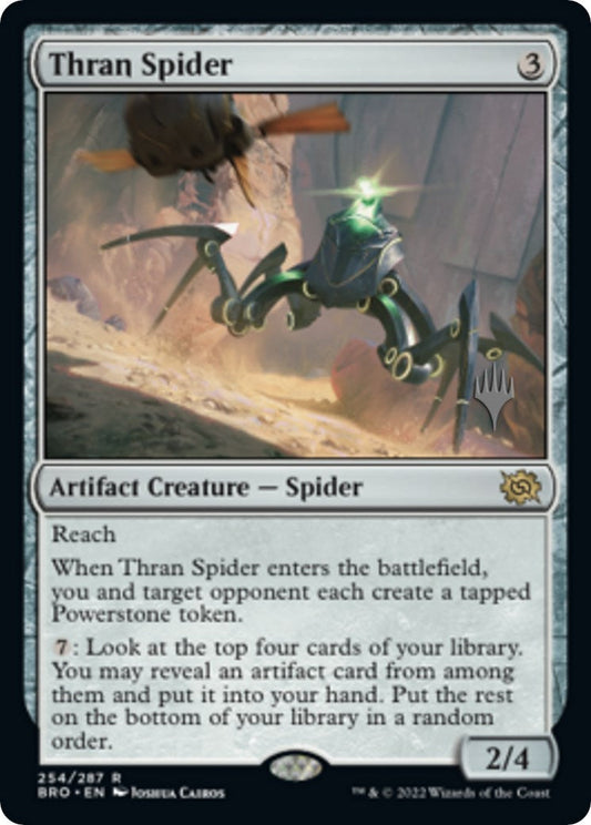 Thran Spider (Promo Pack) [The Brothers' War Promos] [Foil]