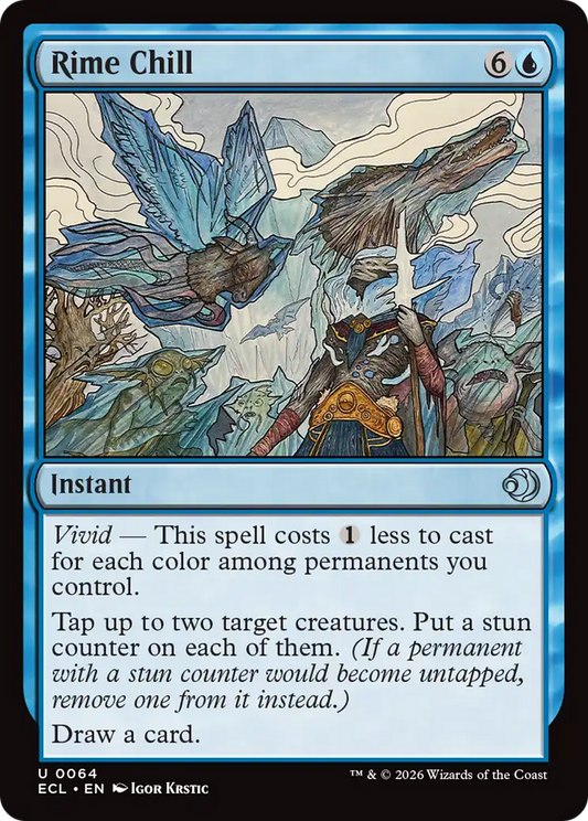 Rime Chill [Lorwyn Eclipsed] [Foil]