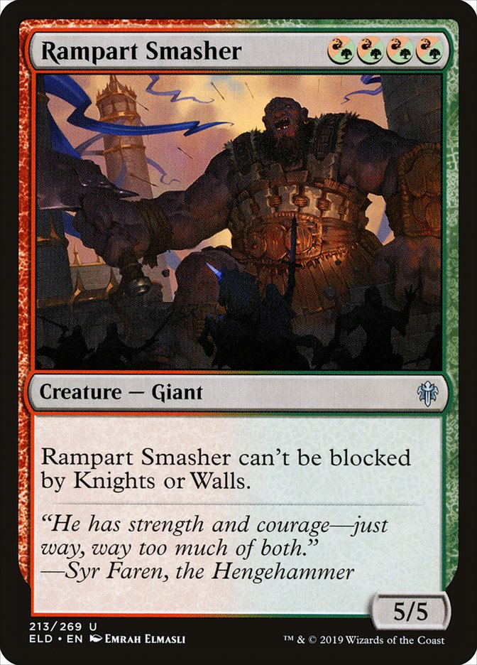 Rampart Smasher [Throne of Eldraine] [Foil]