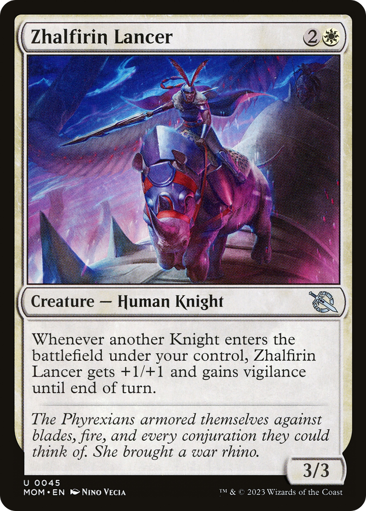 Zhalfirin Lancer [March of the Machine] [Foil]