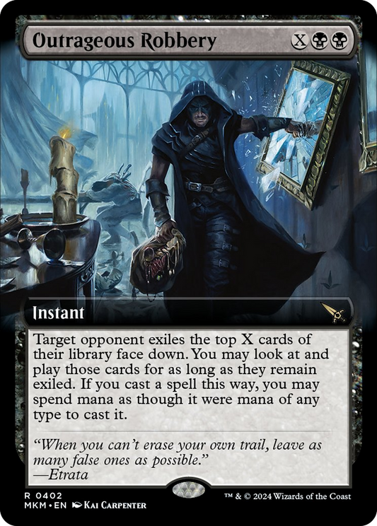 Outrageous Robbery (Extended Art) [Murders at Karlov Manor] [Foil]
