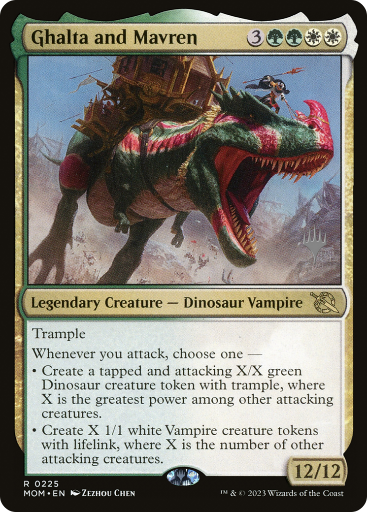 Ghalta and Mavren (Promo Pack) [March of the Machine Promos] [Foil]