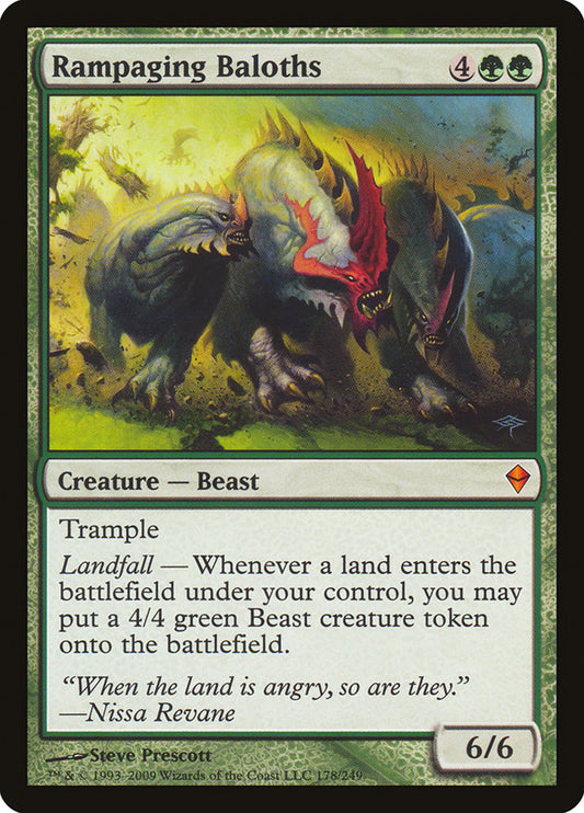 Rampaging Baloths [Zendikar] [Foil]