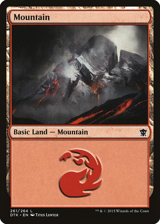 Mountain (261) [Dragons of Tarkir] [Foil]
