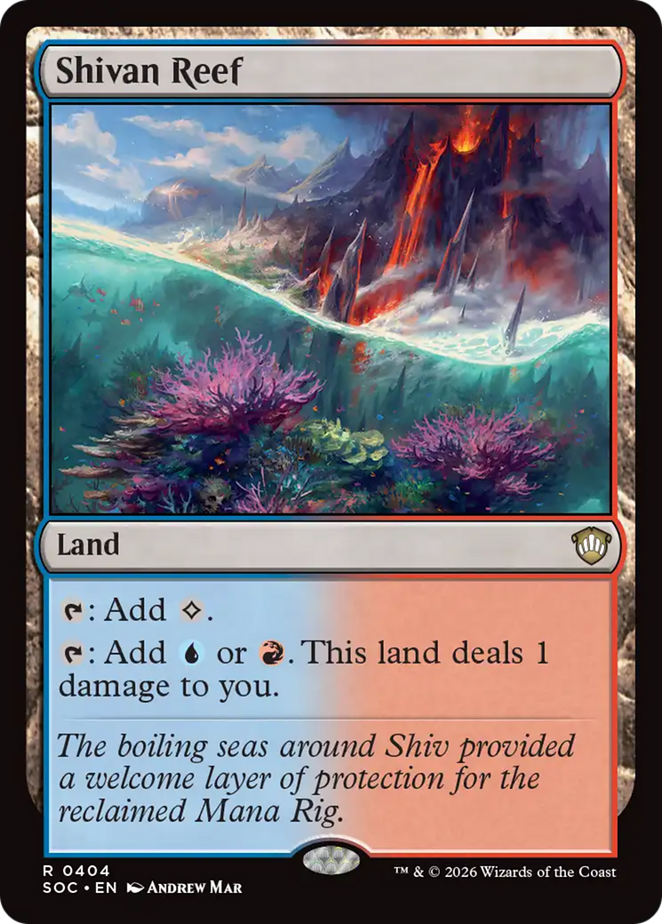 Shivan Reef [Secrets of Strixhaven Commander] [Foil]