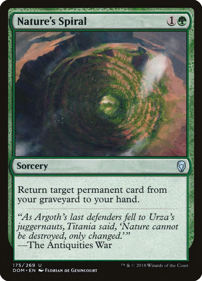 Nature's Spiral [Dominaria] [Foil]