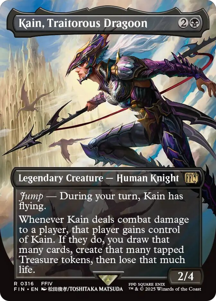 Kain, Traitorous Dragoon (Borderless) [FINAL FANTASY] [Foil]