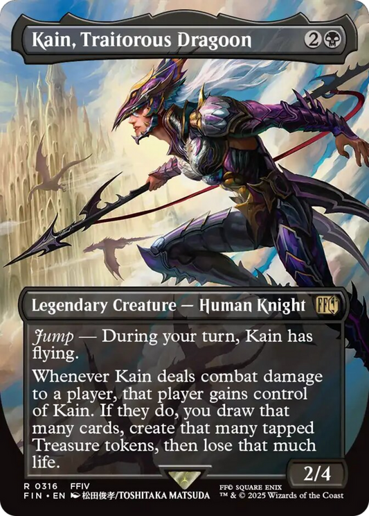 Kain, Traitorous Dragoon (Borderless) [FINAL FANTASY] [Foil]