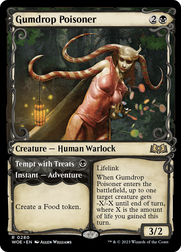Gumdrop Poisoner // Tempt with Treats (Showcase) [Wilds of Eldraine] [Foil]