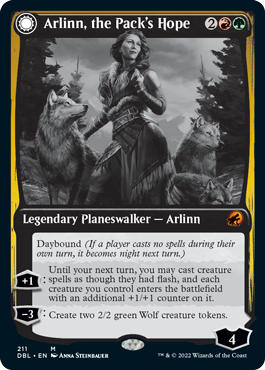 Arlinn, the Pack's Hope // Arlinn, the Moon's Fury [Innistrad: Double Feature] [Foil]