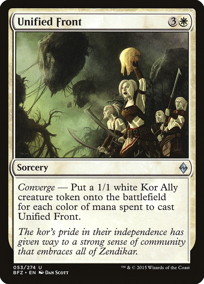 Unified Front [Battle for Zendikar] [Foil]