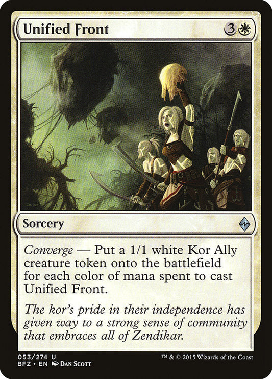 Unified Front [Battle for Zendikar] [Foil]