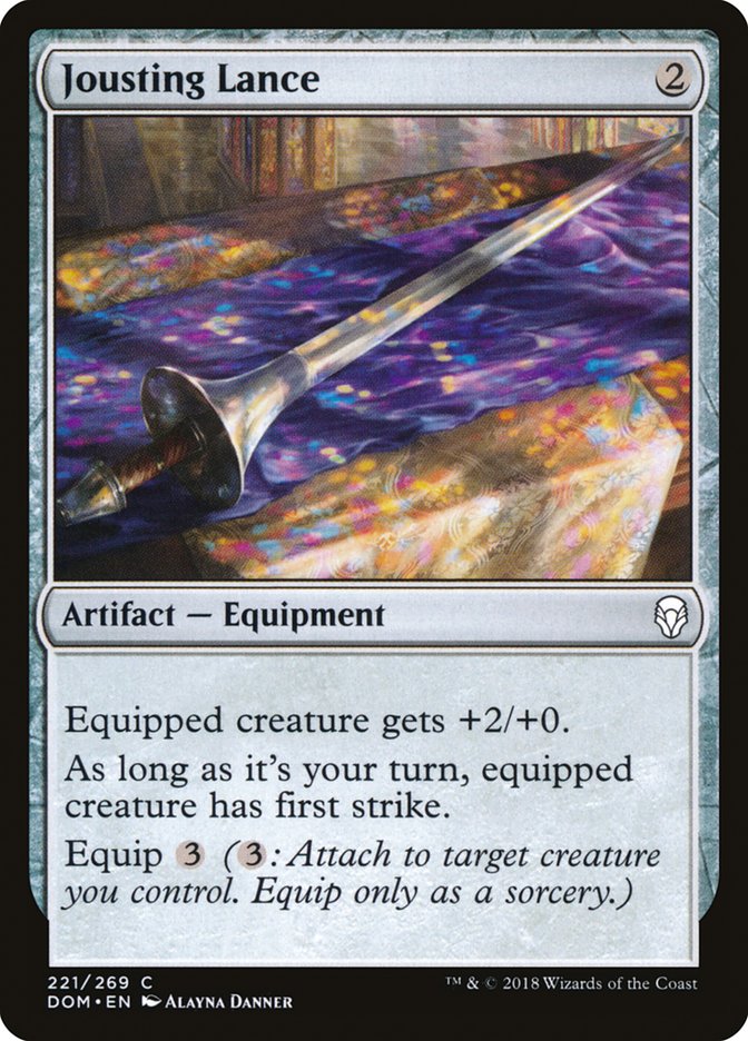 Jousting Lance [Dominaria] [Foil]