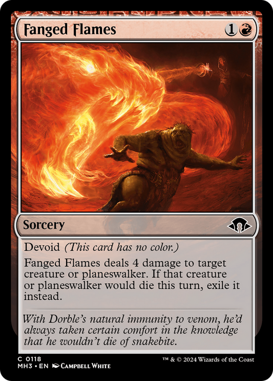 Fanged Flames [Modern Horizons 3] [Foil]