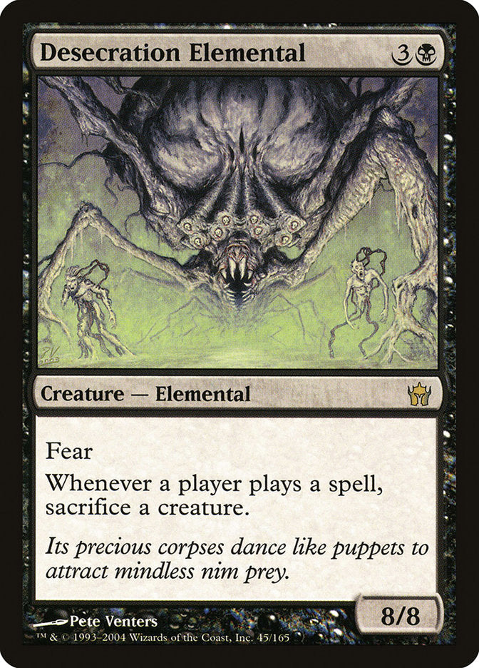 Desecration Elemental [Fifth Dawn] [Foil]