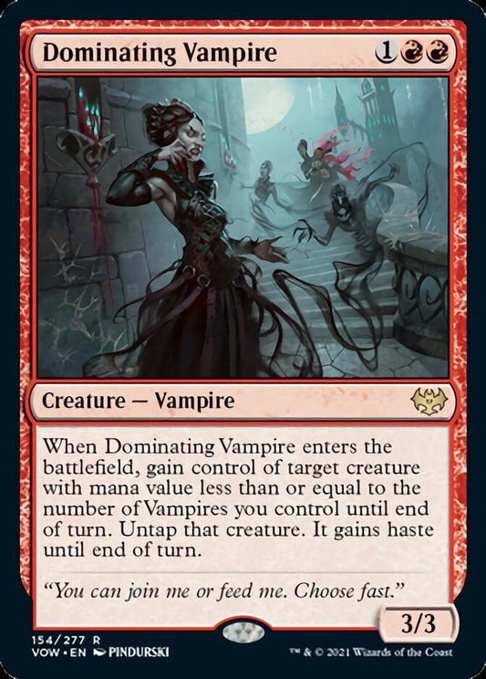 Dominating Vampire [Innistrad: Crimson Vow] [Foil]
