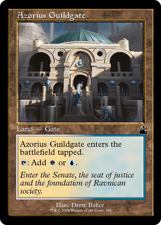 Azorius Guildgate (Retro Frame) [Ravnica Remastered] [Foil]