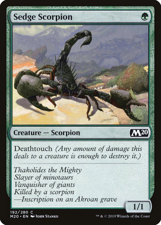 Sedge Scorpion [Core Set 2020] [Foil]