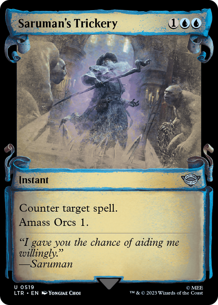 Saruman's Trickery [The Lord of the Rings: Tales of Middle-Earth Showcase Scrolls] [Foil]