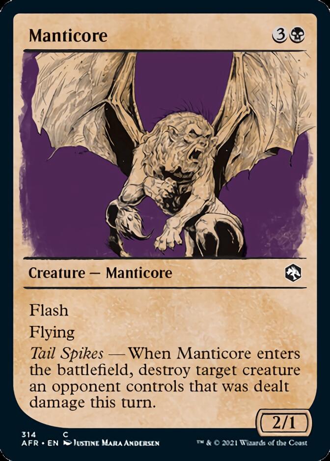 Manticore (Showcase) [Dungeons & Dragons: Adventures in the Forgotten Realms] [Foil]