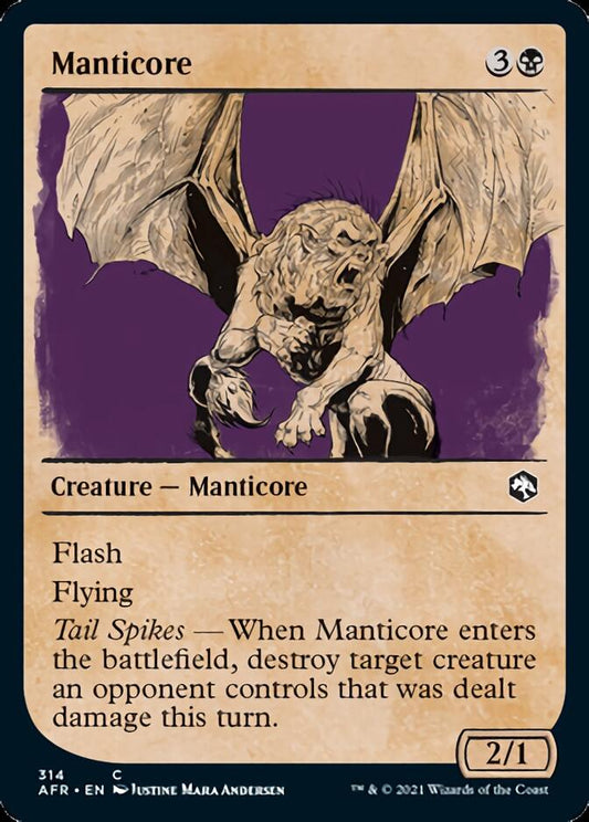 Manticore (Showcase) [Dungeons & Dragons: Adventures in the Forgotten Realms] [Foil]