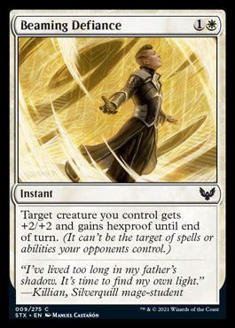Beaming Defiance [Strixhaven: School of Mages] [Foil]