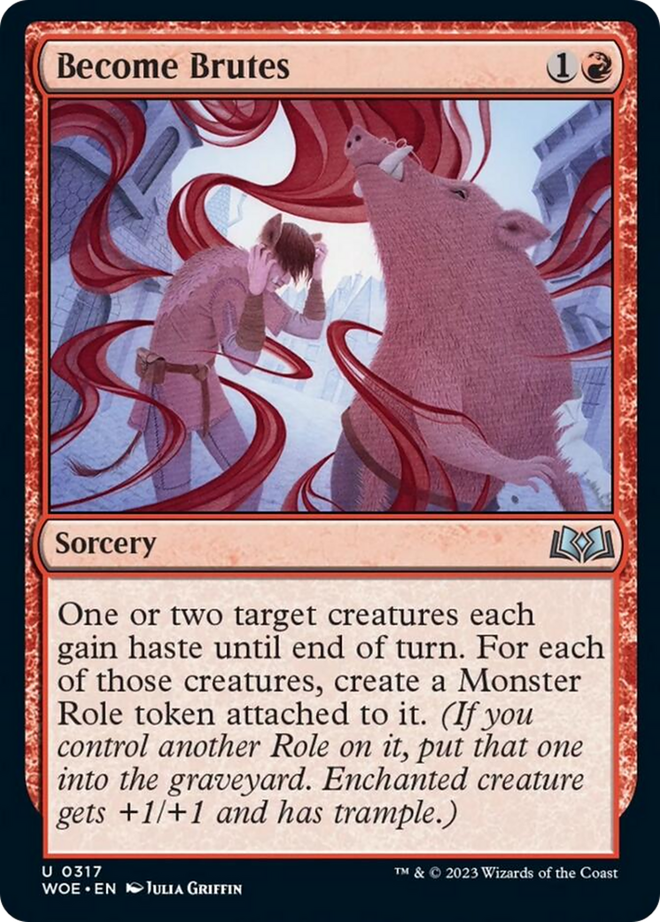 Become Brutes [Wilds of Eldraine] [Foil]